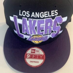 New Era Lakers Black and Purple Snapback